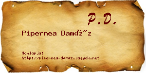 Pipernea Damáz névjegykártya